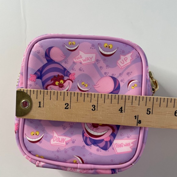 Stoney Clover Lane Disney Alice in Wonderland Cheshire Cat Mini Pouch Purple - Picture 8 of 10
